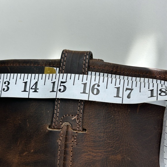 VINTAGE FRYE CAMPUS CALVARY WOMEN BROWN LEATHER 12L WESTERN COWBOY BOOT SIZE 6.5 - Picture 7 of 14